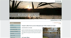 Desktop Screenshot of amt-krakow-am-see.de